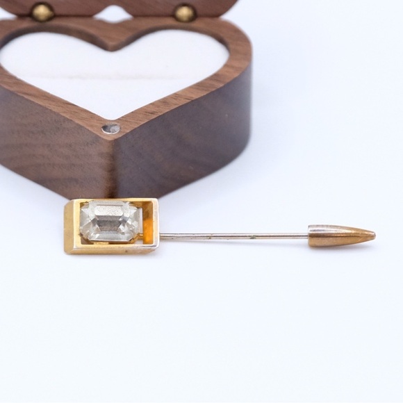 Vintage Rhinestone Stick Pin Brooch - Picture 11 of 15